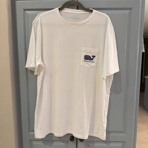 Vineyard Vines Men’s T-shirt Beer Pong | White | Large